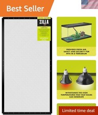 High-Temperature Resilient 36x18 Reptile Screen Cover - Secure Ventilation