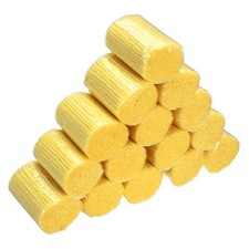 15 Rolls Latch Hook Yarn, 3mm Light Yellow Latch Hook Kit Yarn Precut Hook Rugs