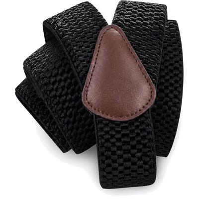 Hosenträger Herren, 5cm breit, elastisch, verstellbar, Metallclips, schwarz