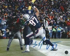 Rob Gronkowski Signed Autographed New England 8x10 Photo with COA/Hologram