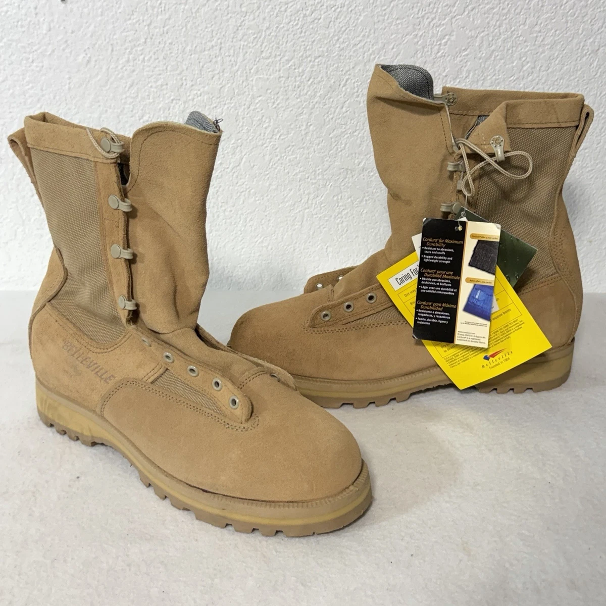 Belleville 390 DES Desert Tan Combat Boots 13.5W Amazon.com: Belleville 790 Waterproof Tan Flight Boot  main image 2