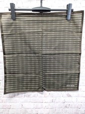 Pierre Cardin Bandana Handkerchief Check Pattern Brown Green