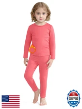 VZV Toddler Thermal Set 2T-6Y Fleece-Lined Base Layer Long Johns Unisex Kids