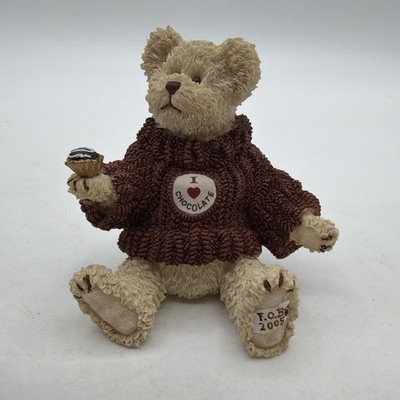 Boyds Bearstone Truffle D. Sweetbeary...So Much Chocolate Figurine