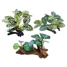 M2cbridge Artificial Fish Tank Plants Silk Aquarium Plant 3pcs Green Grasses