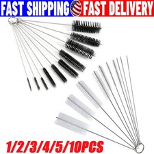 US Nylon Straw Brush Cleaner Bottle Tube Pipe Small Long Cleaning 1-10Set