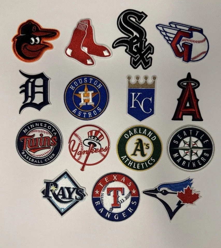 All MLB Team Logos Iron On Patches Wholesale Patches Lot of 30 - Image 3 of 4