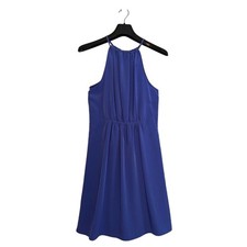 Zara Basic Dress Blue Fit and Flare Knee Length Sleeveless Size SMALL