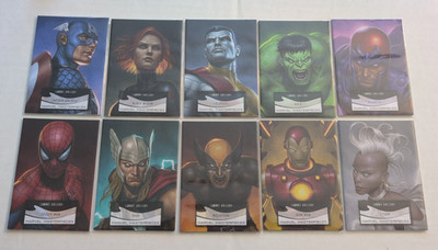 2022 Upper Deck Marvel Masterpieces Complete Canvas Set 91-100  10 card
