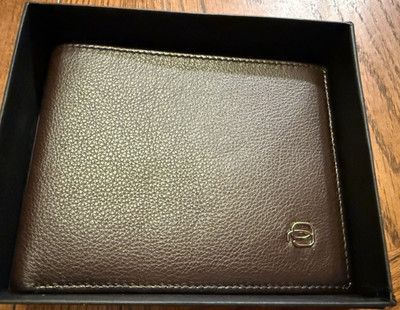 Piquadro Men s Wallet 12 Card Slots RFID Block 12PU1241ED/TM Dark Brown