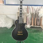 LP Harley Benton SC Black Electric Guitar Mahogany Body&Neck Gold Part 6 String