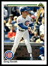 Greg Smith 1990 Upper Deck #738 Chicago Cubs MLB READ FREE SHIPPING AutographDen