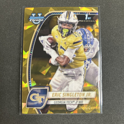 Eric Singleton 2024 Bowman U Sapphire 1st GOLD /50