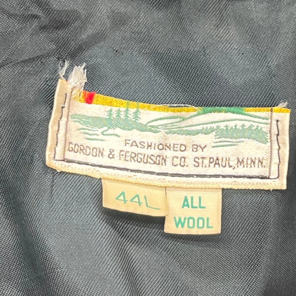 Field and Stream Gordon Ferguson Co Mens Plaid Wool Western Style Coat Size 44L - Image 2 of 4