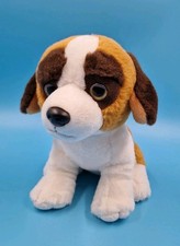 Heunec Medi-Mi Bernhardiner Hund Welpe Braun Weiß Sitzend 18 cm Plüsch Stofftier
