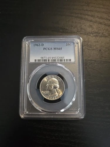 1962 D Washington Quarter BU PCGS MS65