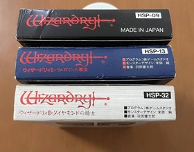 [Rare] FC Wizardry Ⅰ Ⅱ Ⅲ 3-piece set ASCII box theory postcard card Famicom