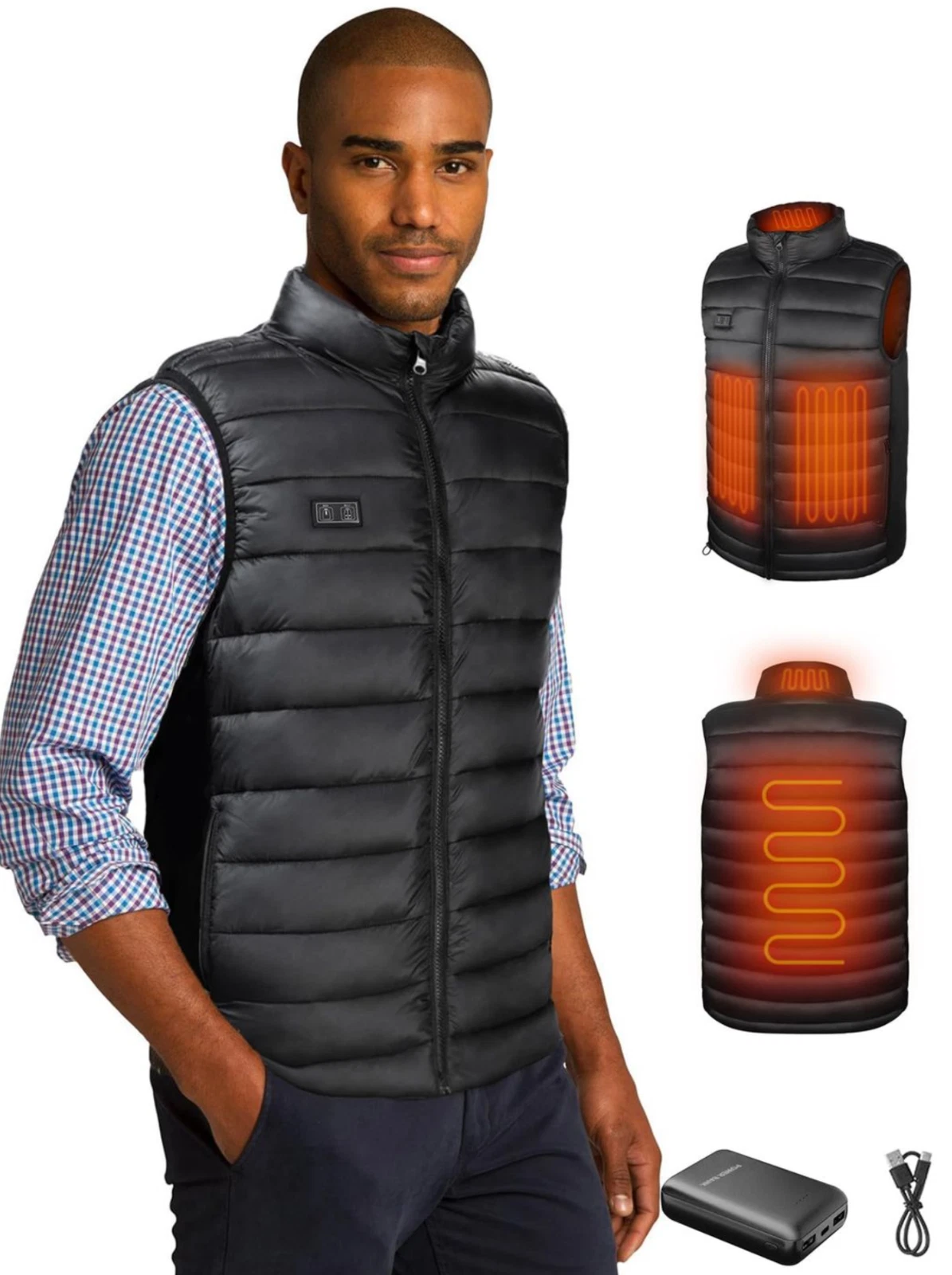 Mens Heated Gilet with 10000mah Power Bank - Medium (HC88)
Opens in a new window or tab