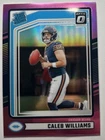 2024 Panini Donruss Rated Rookie Caleb Williams #327 Optic Preview Pink Prizm RC