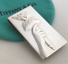 Tiffany  Co. Sterling Silver Money Clip Silver Wallet excellent gift F/S