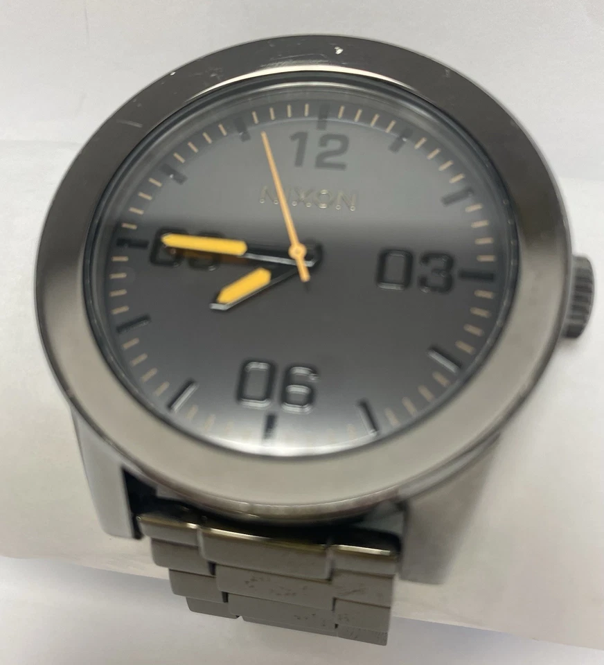 Nixon Watch Corporal Gunmetal Stainless Steel New Battery 11/17/25 - Image 2 of 4