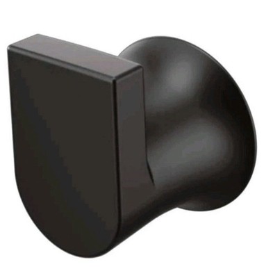 Moen BH3803BL Genta LX Robe Hook Matte Black Wall Mount Bathroom Towel Hook NEW