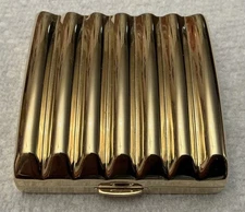 Vintage Estee Lauder Golden Flute Powder Compact Lucidity Medium 02 NEW