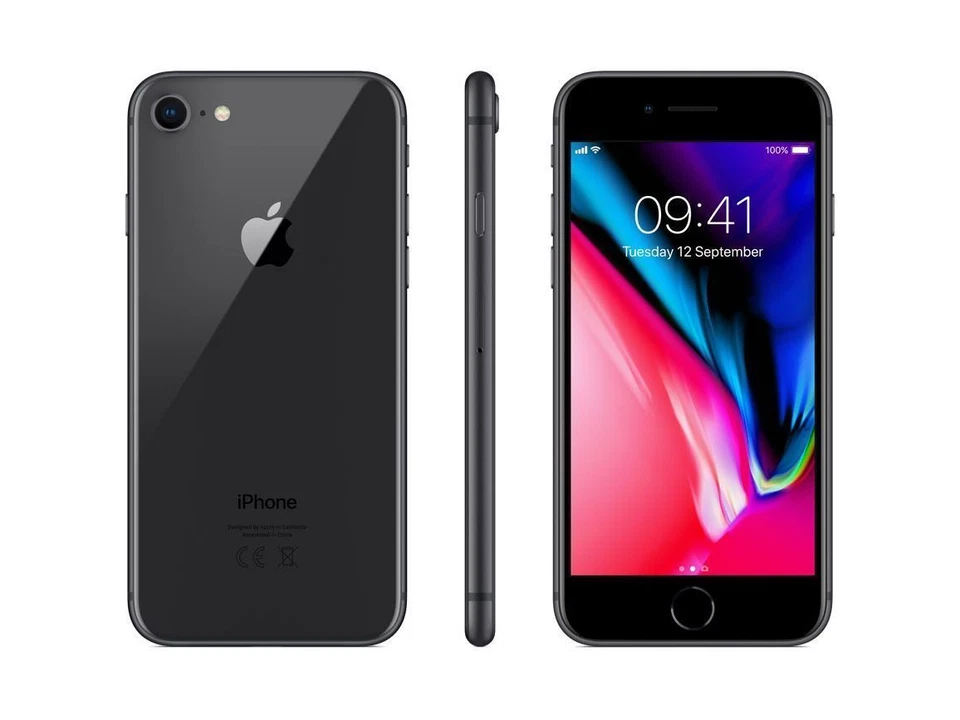 Apple iPhone 8 Fully Unlocked SmartPhone 64GB 256GB AT&T T-mobile Verizon Good