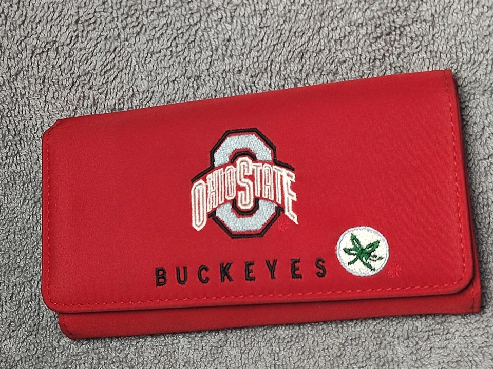 Ohio State Buckeyes OSU Football Red Trifold Wallet By Sandol Living Fashion - Image 3 of 4