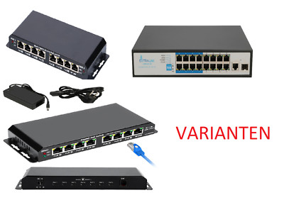 Extralink Netzwerk Switch PoE/PoE+ 4,5,7,8,16,24,48-Port 1000Mb/s LAN VARIANTEN
