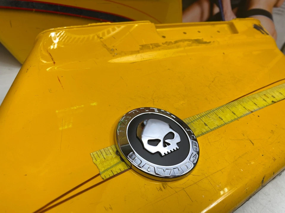 HD OEM Harley 3" inch Willie G Skull Decorative Medallion - Image 3 of 4