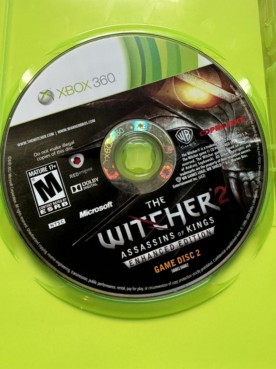 The Witcher 2: Enhanced Edition (Microsoft Xbox 360) Complete W