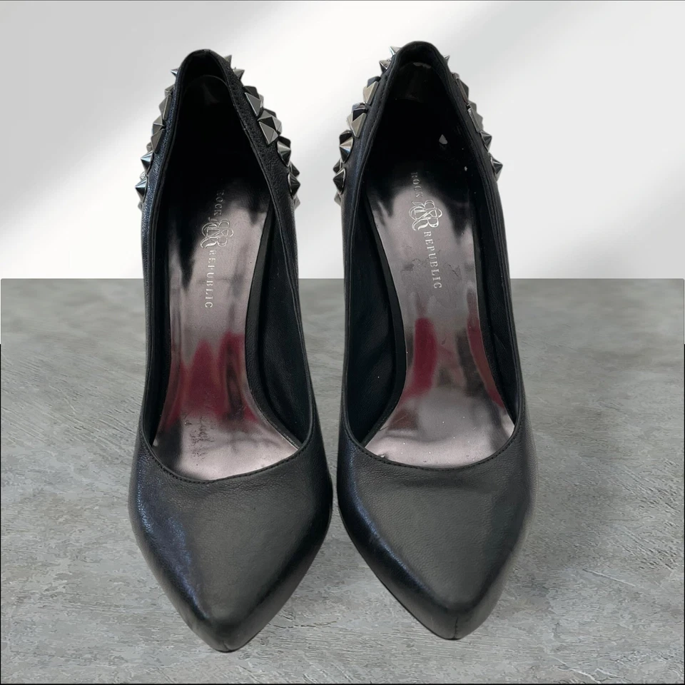 Zapatos de tacón alto Rock Republic negros para mujer talla 5,5 36 buen estado 👠 Foto 3 de 4