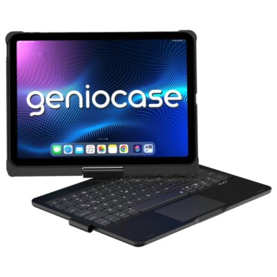 NEU GENIOCASE HINTERGRUNDBELEUCHTUNG DRAHTLOSE BLUETOOTH TASTATUR HÜLLE 10,9'' iPAD AIR 4.-5. GEN