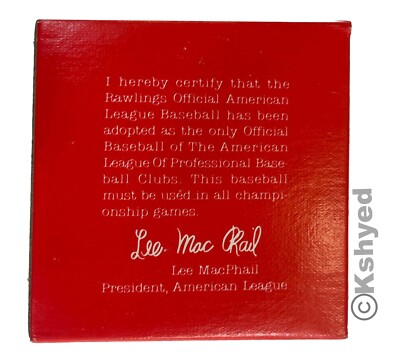 Billy Martin Yankees Signed A.l Lee Macphail Baseball Autograph Jsa Loa