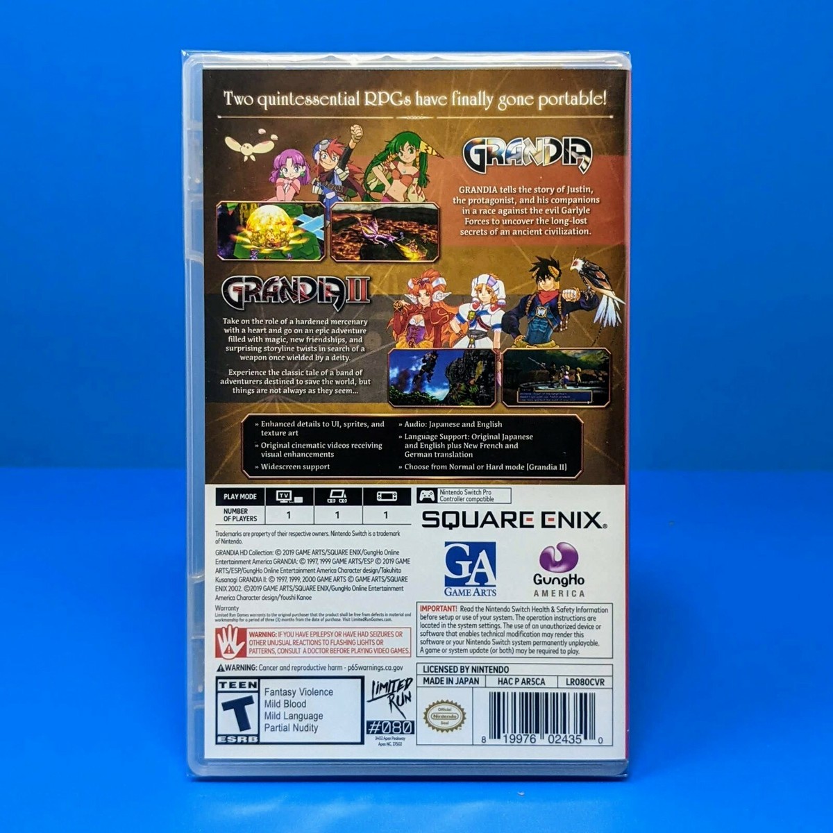 グランディア コレクション SWITCH GRANDIA HD Collection for Nintendo Switch - Nintendo