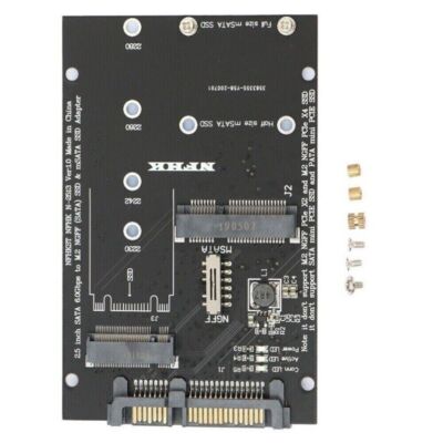 M.2 NGFF MSATA SSD zu SATA 3.0 Adapter 2-in-1 Konverter für PC Laptop