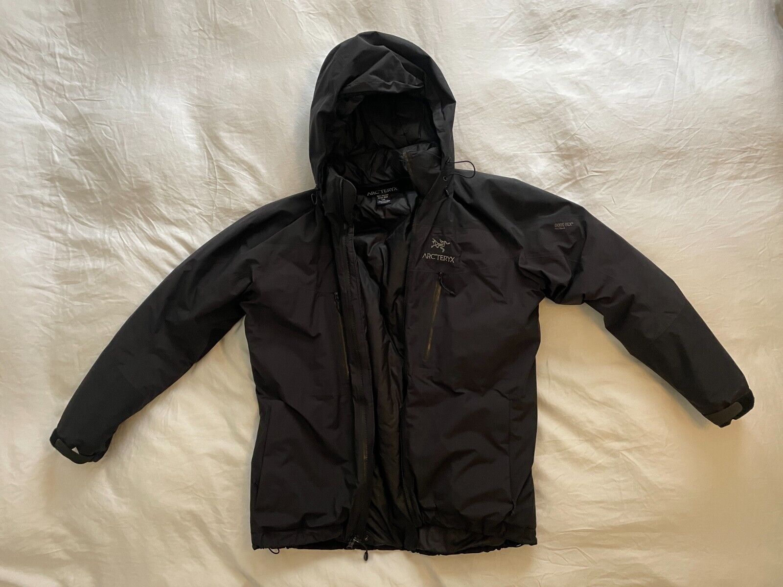 Rare Arcteryx Fission SV Goretex Pro Black Jacket Large