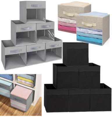 Würfel Aufbewahrungsboxen Windo Stoffbox Organizer Faltbar Faltbar Canvas Korb