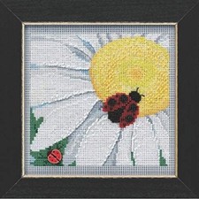 MILL HILL Buttons Beads Kit Counted Cross Stitch LADYBUG AND DAISY MH14-2116