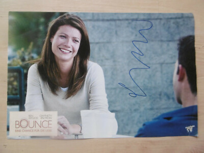 Gwyneth Paltrow Autogramm signed A4 Kinoaushangbild ''Bounce''