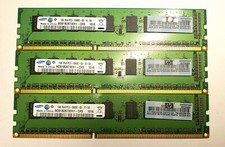 Samsung 3GB 1GB x 3 1Rx8 PC3-10600E-09-10-00 DDR3 Server RAM M391B2873EH1-CH9
