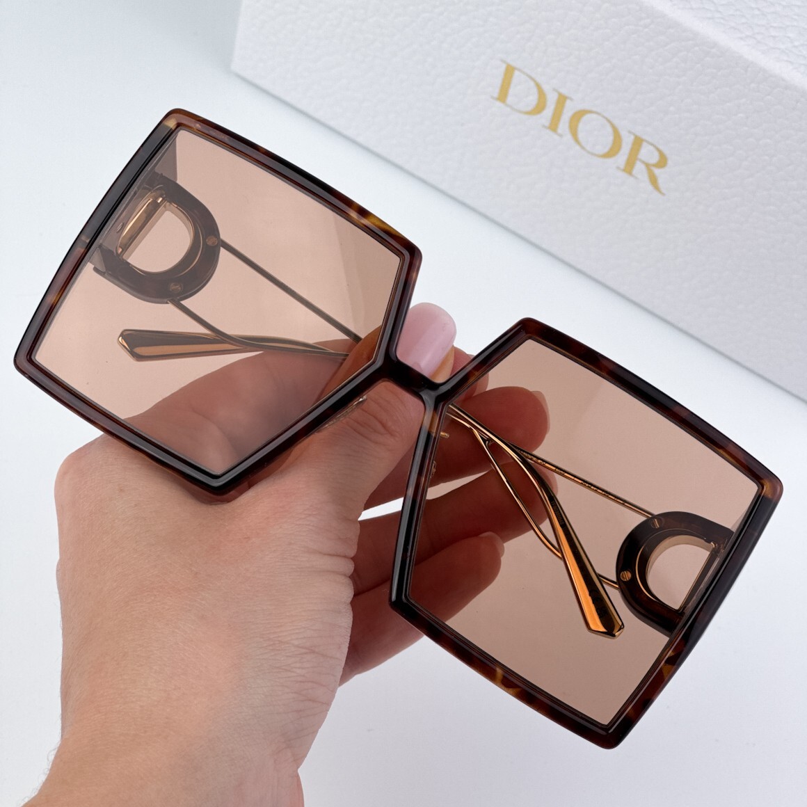 Dior Women Sunglasses Havana Brown Square 30MONTAIGNE SU  display picture 2