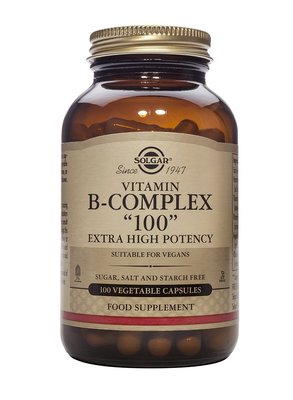 Solgar B Complex 100 High Potency 100 Vegicaps Vegan