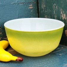 Vintage Fire King Ombre Green 8" Mixing Bowl