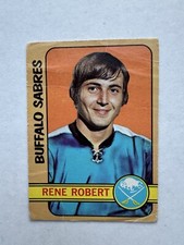 1972-73 O-Pee-Chee RENE ROBERT Rookie Buffalo Sabers VTG OPC RC Hockey Card #2GD