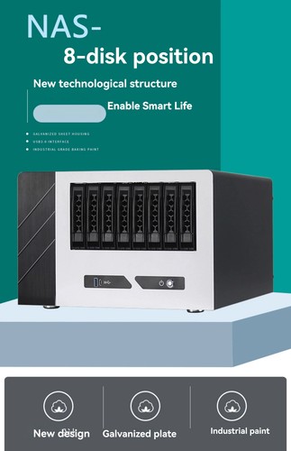Nas 8-drive Storage Server Full-height Bay Motherboard Hot-swap Chassis - Picture 6 of 13