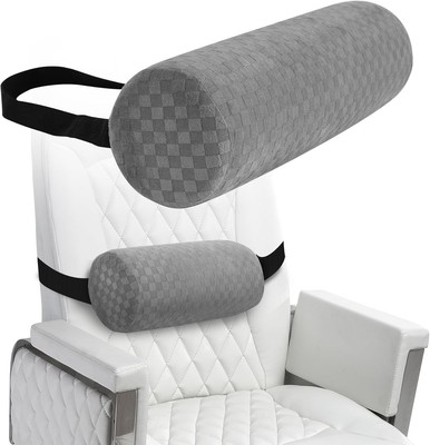 Lumbar Roll Pillow for Lower Back, Lumbar Support Foam Roll Cushion Pillowcase