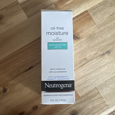 Neutrogena Oil Free Moisture With Sunscreen SPF 15 EXP 05/25 USA MADE!