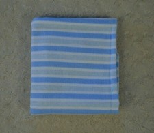 Luvable Friends Blue White Stripes Baby Receiving Blanket Flannel Thin Lovey